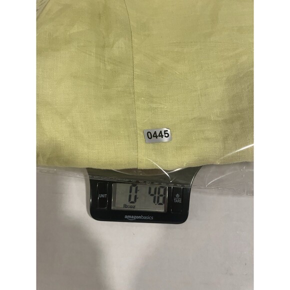 Ann Taylor Pale Yellow 100% Linen Women's Shell Tank 12 Capsule Classic Fitted - Picture 7 of 7